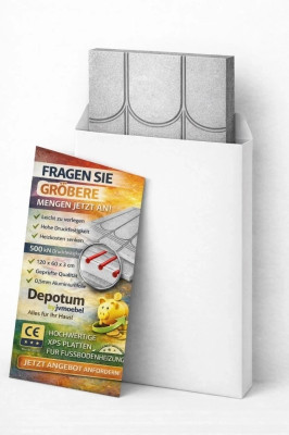 MUSTER DIN A4 Fußbodenheizung – kein Estrich – 30mm – 16er 500kPa Trockenbau