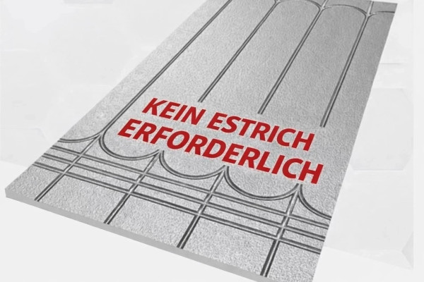 Fußbodenheizung Trockensystem 500kPa 0,72 m² ohne Estrich 30mm 16 Rohr