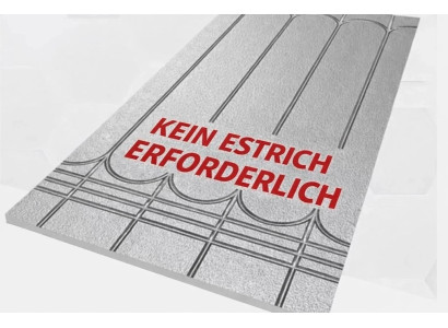 Fußbodenheizung Trockensystem 500kPa 0,72 m² ohne Estrich 30mm 16 Rohr