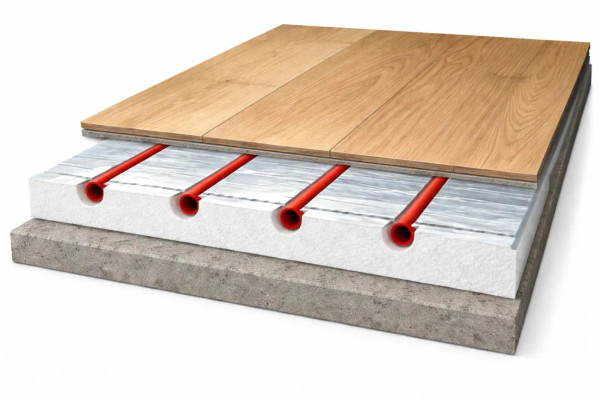 Fußbodenheizung Trockenbau 0,72 m² kein Trockenestrich 20 mm 16er Rohr 500kPa