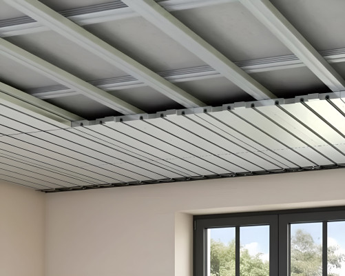 XPS Deckenheizung Systemplatte 120x60 cm mit Aluminiumfolie