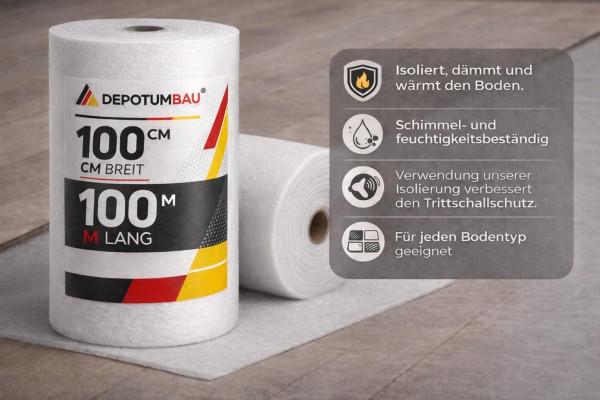 PE-Schaum Trittschalldämmung 2mm 3mm Rolle Parkett Laminat Dämmung