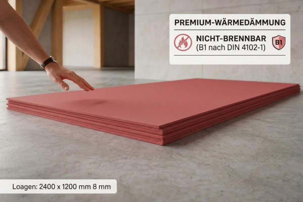 Feuerfeste Rote Faserzementplatten Witterungsbeständig Robust